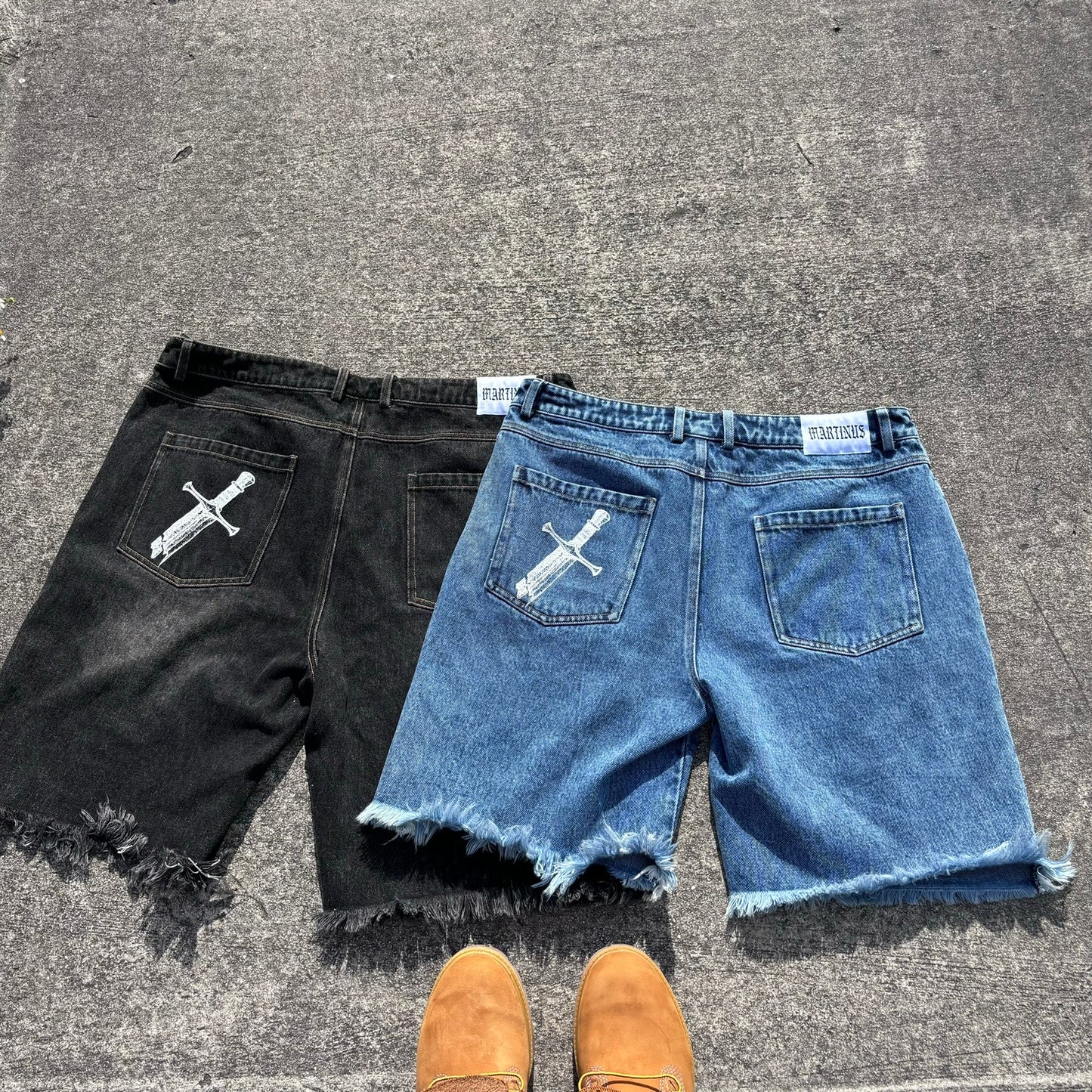 Denim Shorts (Black)